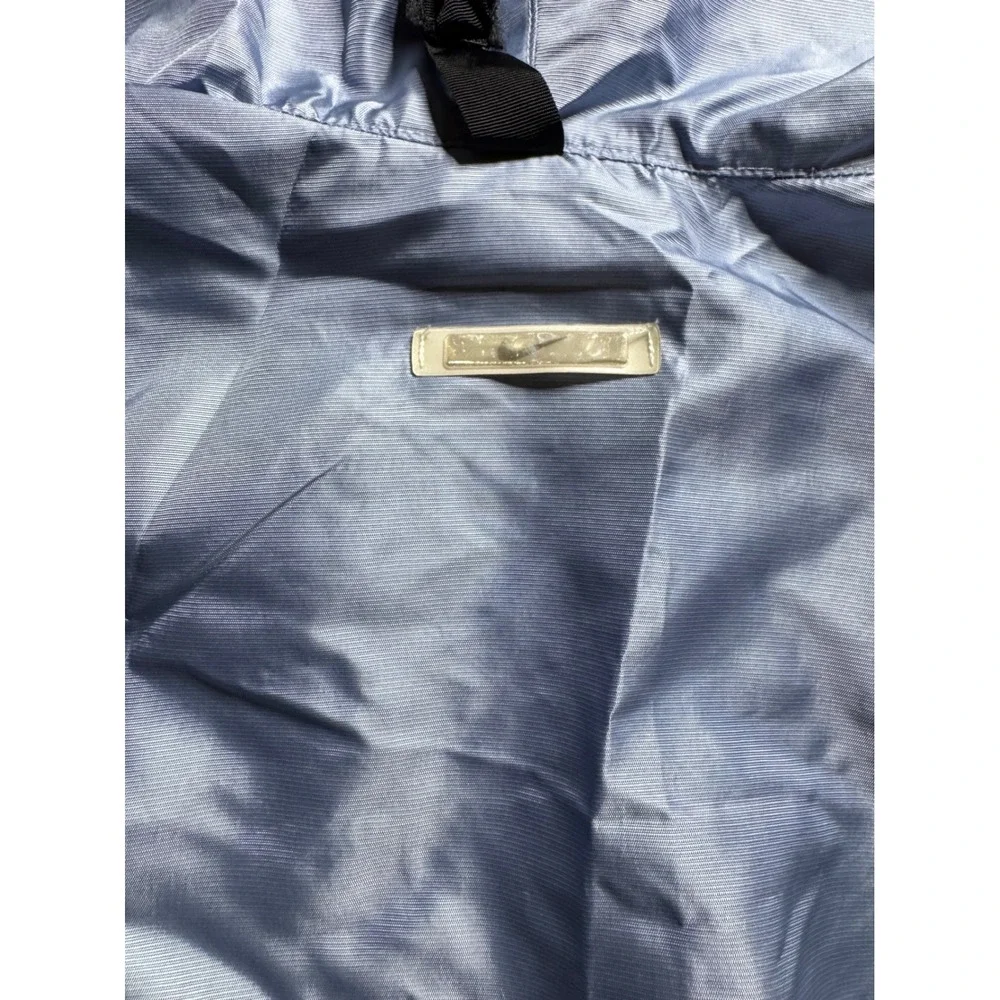 Nike Women's Pullover Windbreaker Jacket Hooded Blue Purple Trim Medium vtg‎